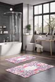 Mijölnir Juego de alfombrillas de baño CT-5248 de 2 piezas Multicolor